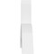 Ekena Millwork Archdale Architectural Grade PVC Gable Bracket, 72"W x 30"H x 6"D x 6"F, 10/12 Pitch GBP072X30X0606ARC00 - alternate 3